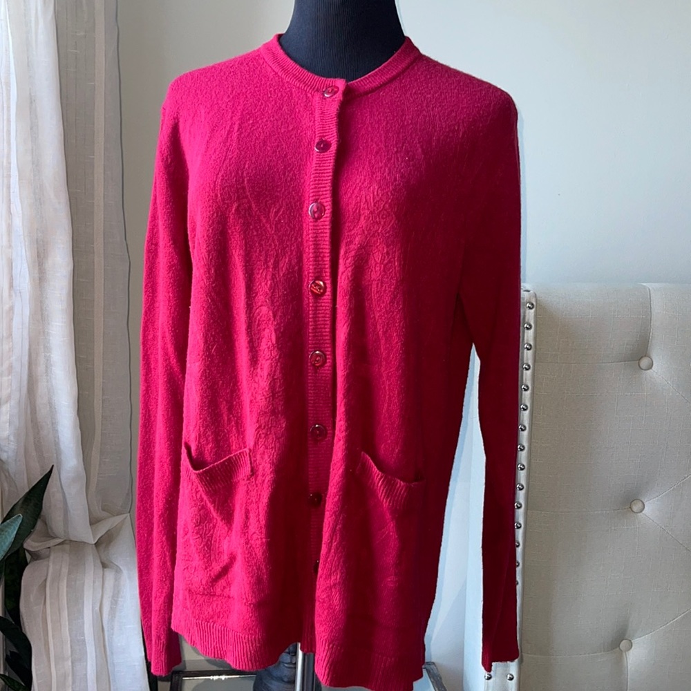Pink cardigan